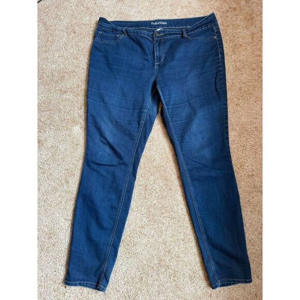 Maurices‎ Classic Dark Blue Stretch Denim Skinny Jeans Casual  Size 20